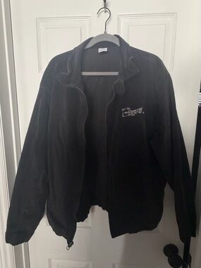 Nike Black Jacket with White Embroidered Logo